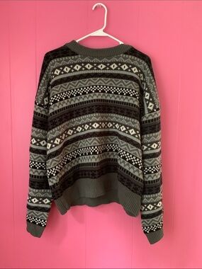 90s Style Grey Wimsigoth Crewneck Sweater Women’s XL